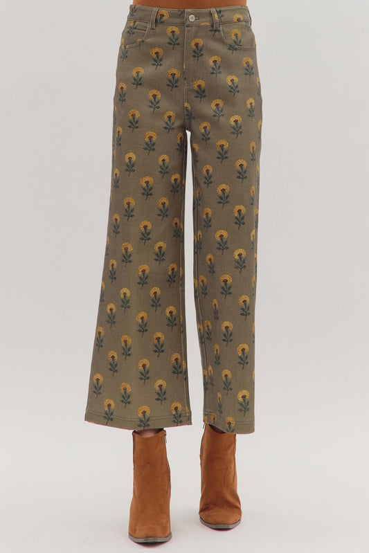 Floral print Pants
