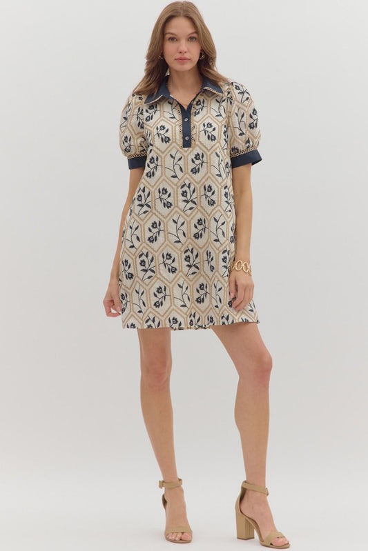 Embroidered Floral Dress