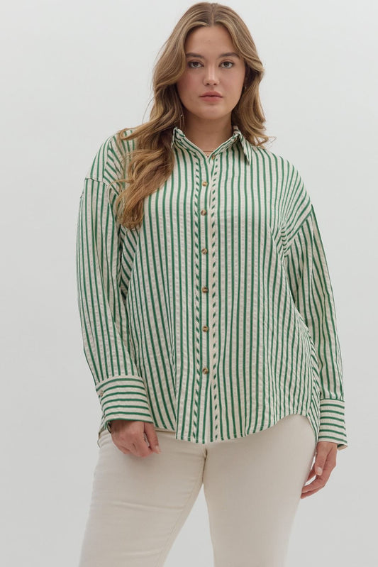 Striped Button Down Shirt