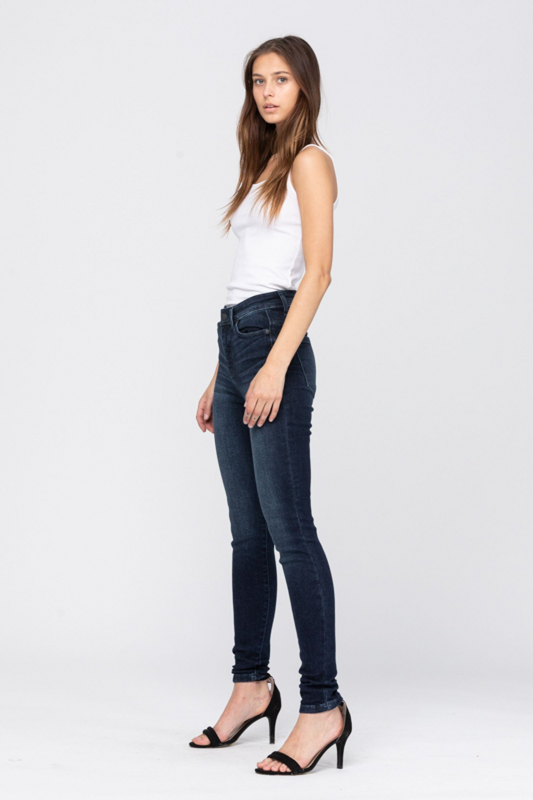 Hi-Rise Dark Skinny Jeans