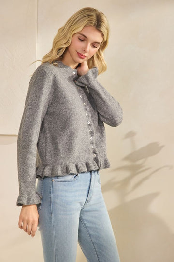 Ruffle Cardigan