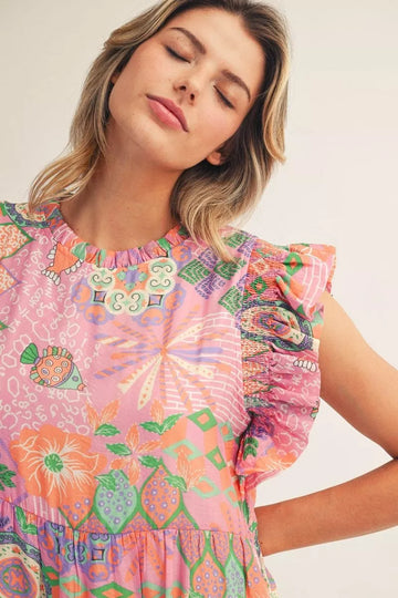 Tiered Midi Dress