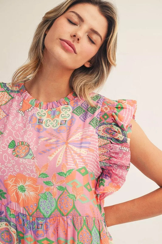 Tiered Midi Dress