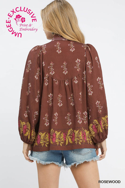 Boho Peasant Blouse