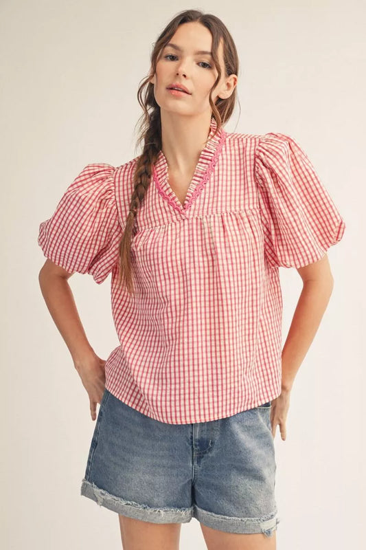 Gingham Top