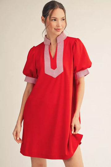 Solid Shift Dress