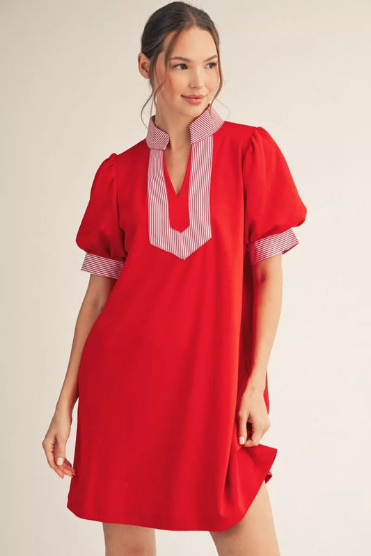 Solid Shift Dress