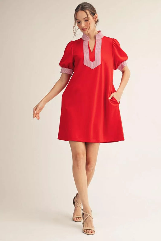 Solid Shift Dress