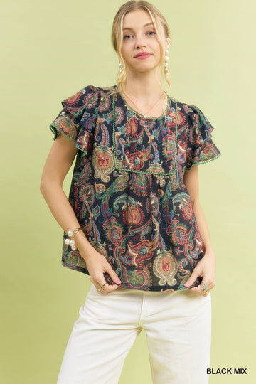 Mix Paisley Top