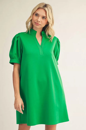Solid Shift Dress