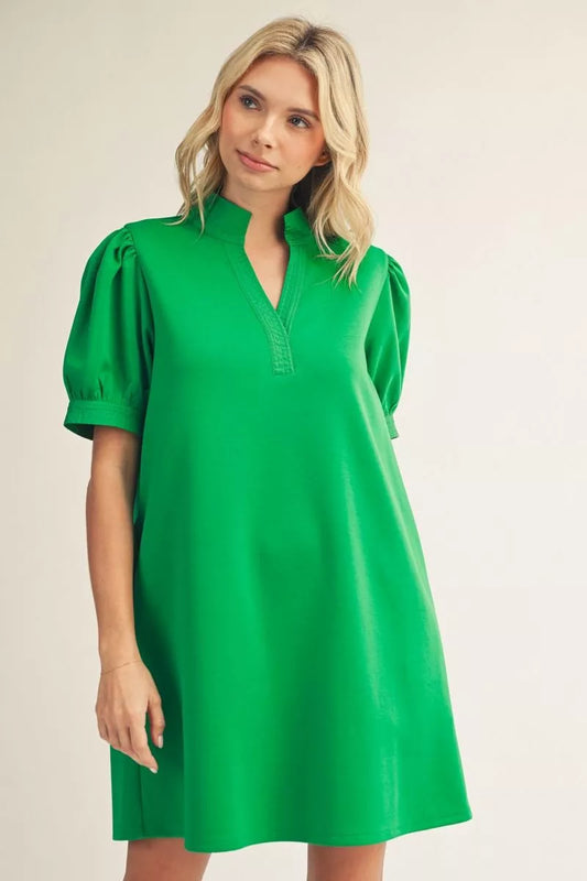 Solid Shift Dress