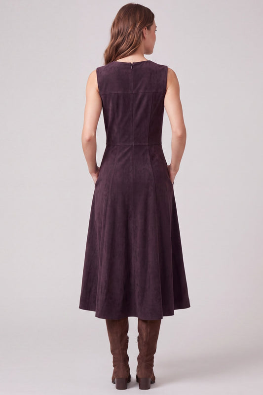 Suede Flare Dress