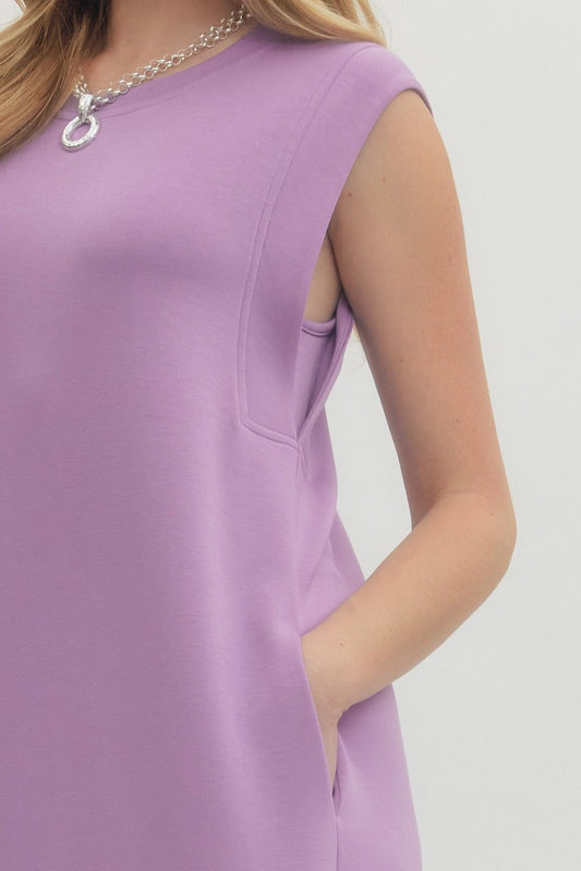 Jersey Knit Midi Dress