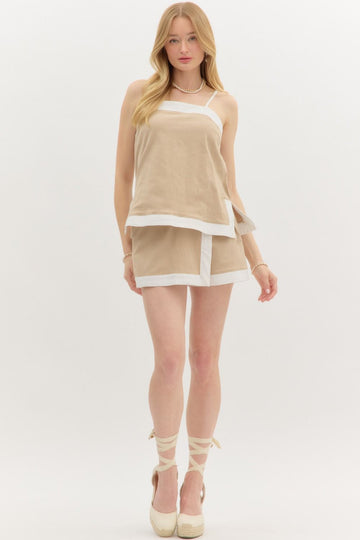 Slit Side Skort Set