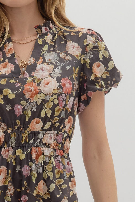 Bubble Sleeve Dress