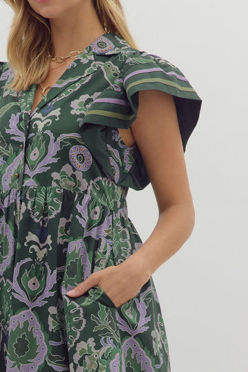 Tiered Midi Dress