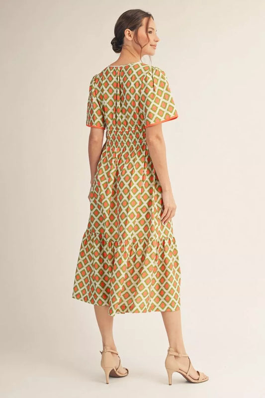 Geo Midi Dress