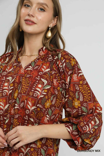 Scallop Hem Blouse