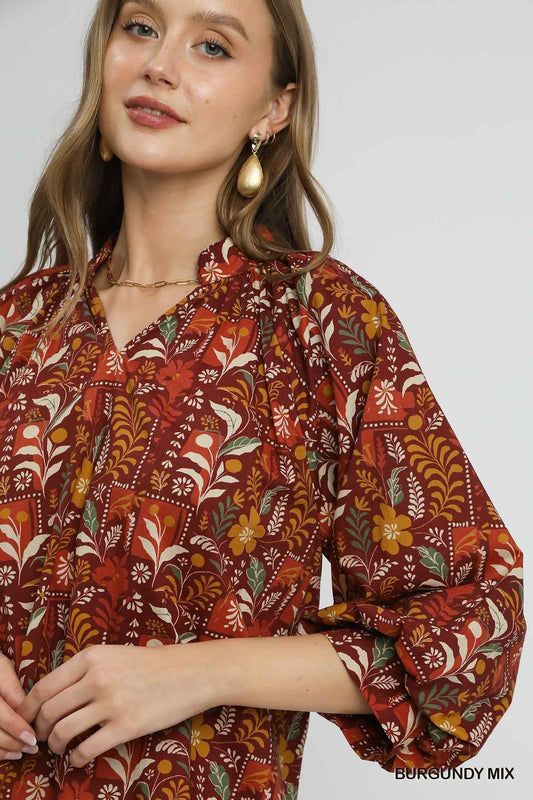 Scallop Hem Blouse