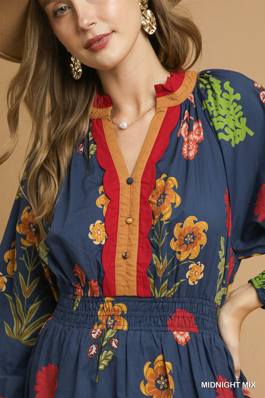 Floral Midi Dress