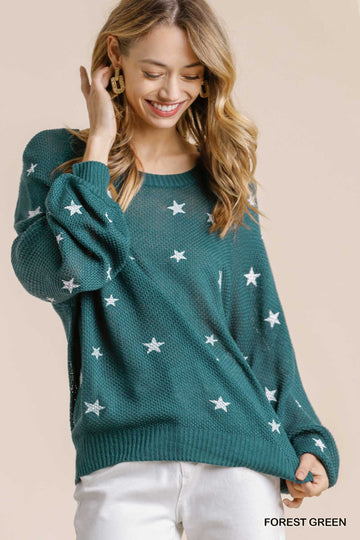 Star Stamped Sweater