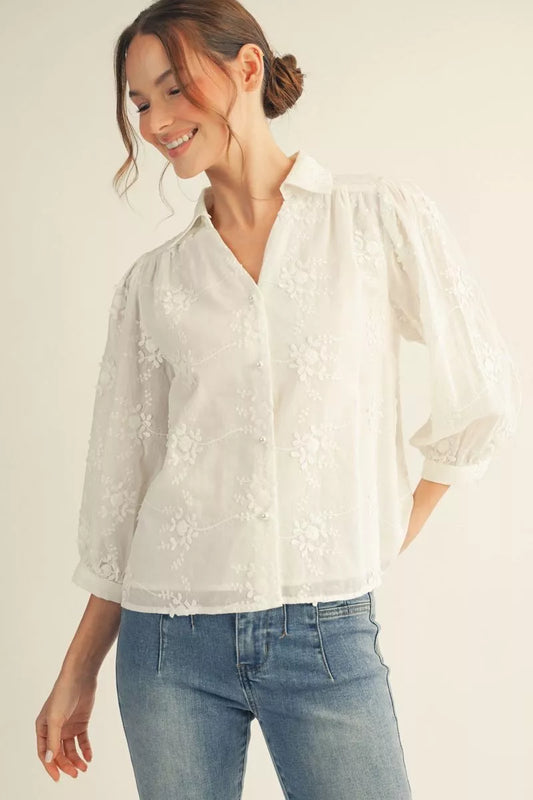 Embroidered Top