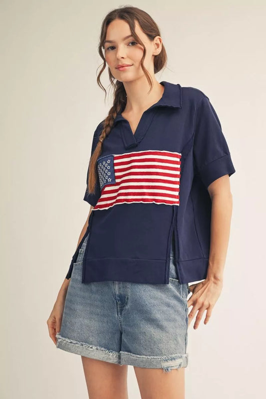 Flag Patch Top