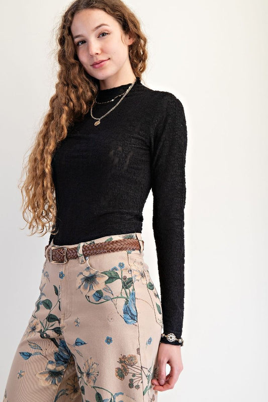 Lace Fitted Top
