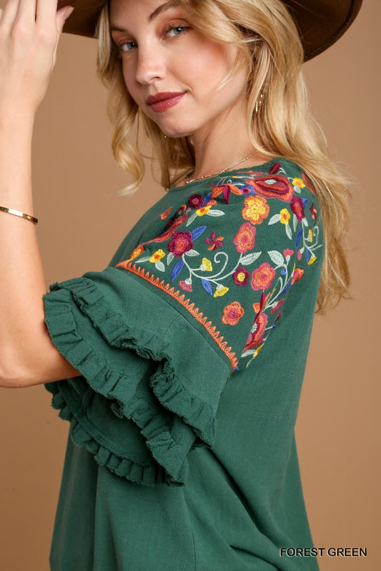 Embroidered Top