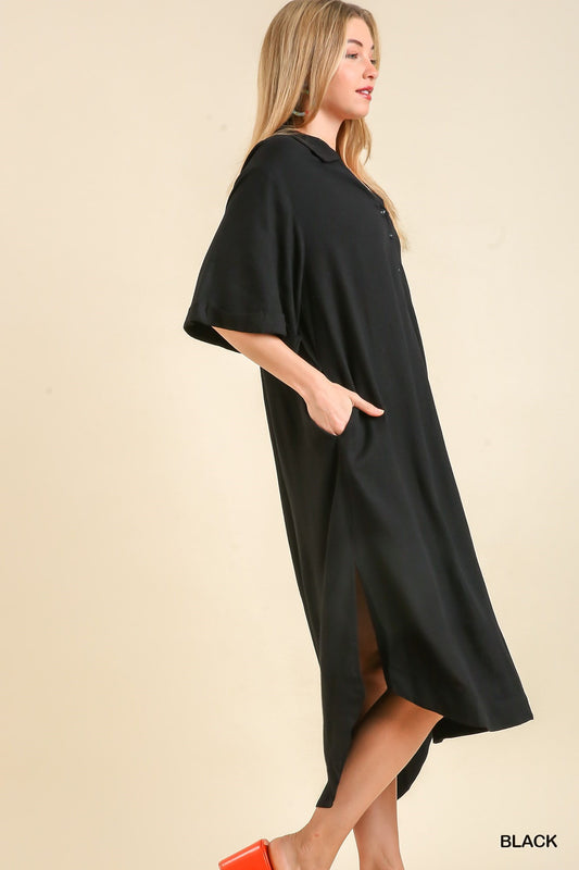 Linen Midi Dress