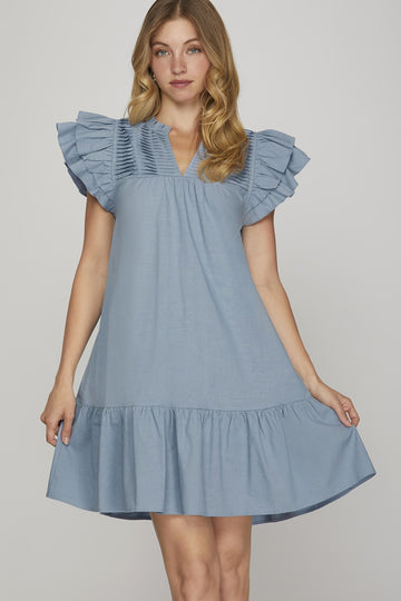 Ruffle Mini Dress