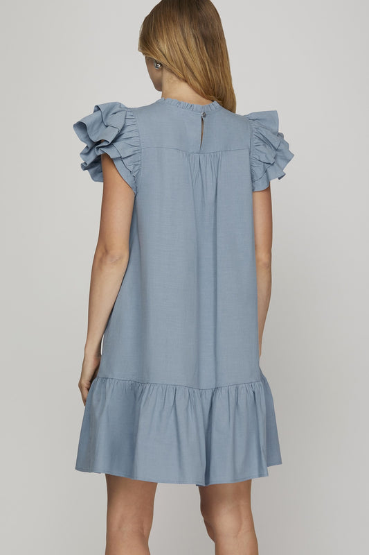 Ruffle Mini Dress