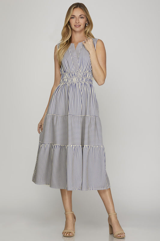 Tiered Midi Dress