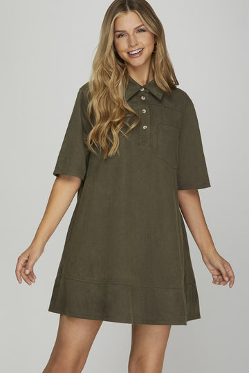 Suede Dress