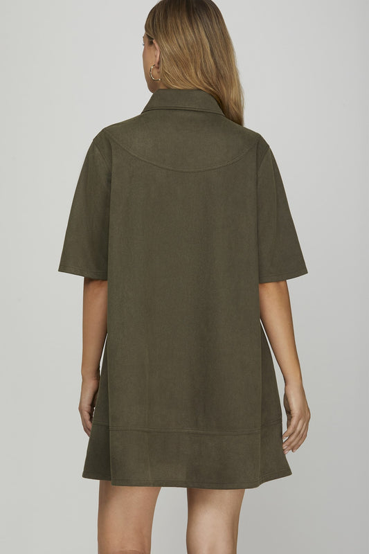 Suede Dress
