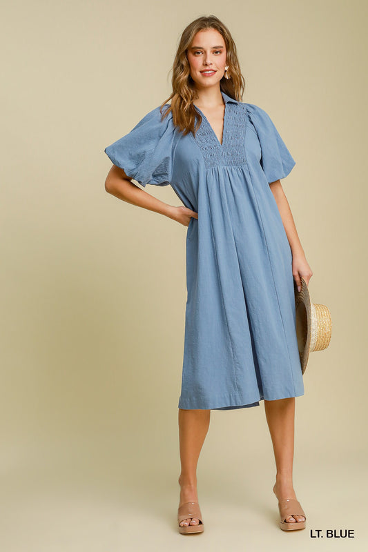 Smocked Yoke Dress