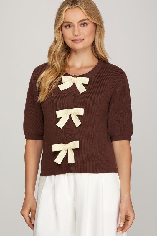 Bow Knit Sweater