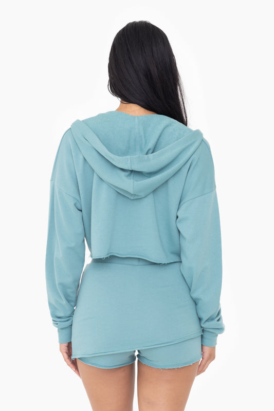 Crop Zip-up Hoodie