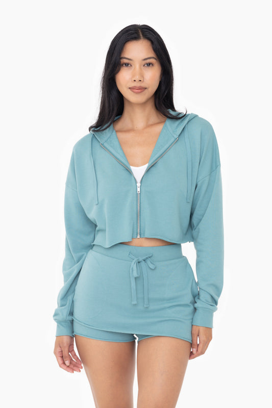 Crop Zip-up Hoodie