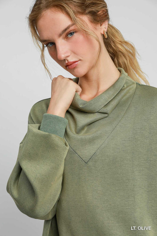 Luxeknit Cowl Neck Top