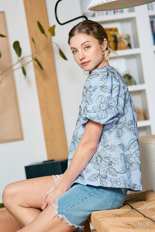 Floral Print Blouse