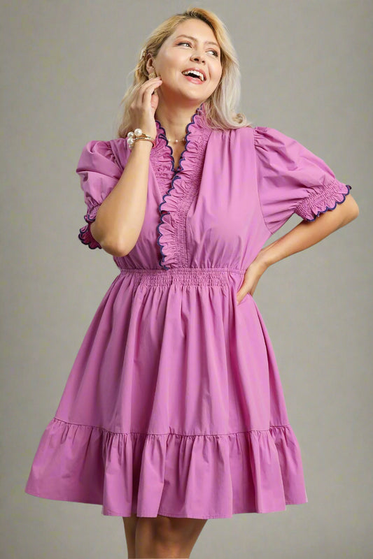 Smocked Mini Dress