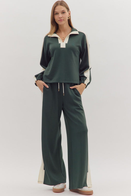 Striped Knit Set