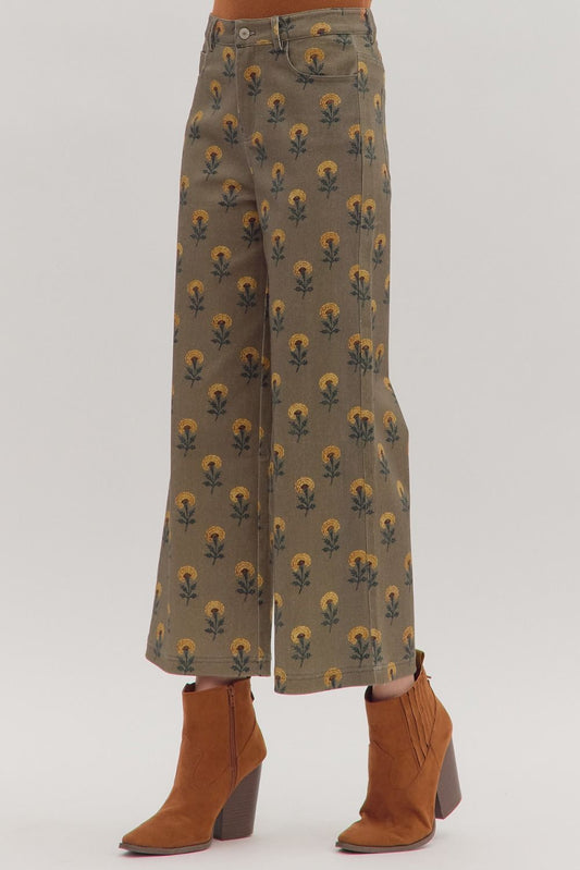 Floral print Pants