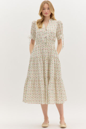Floral Puff Sleeve Dress
