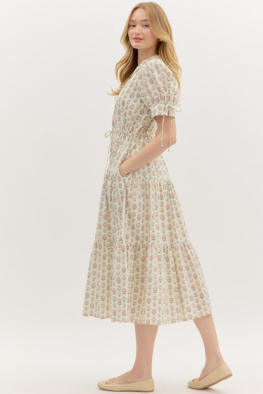 Floral Puff Sleeve Dress