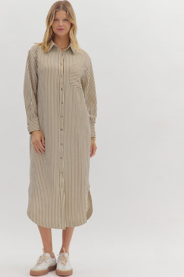 Textured Stripe Dress