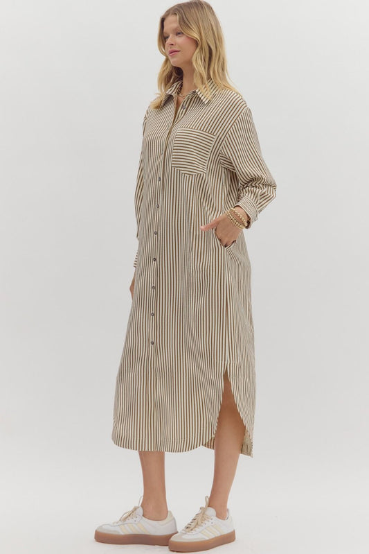 Textured Stripe Dress