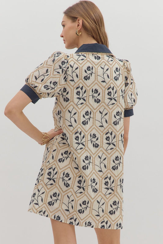 Embroidered Floral Dress