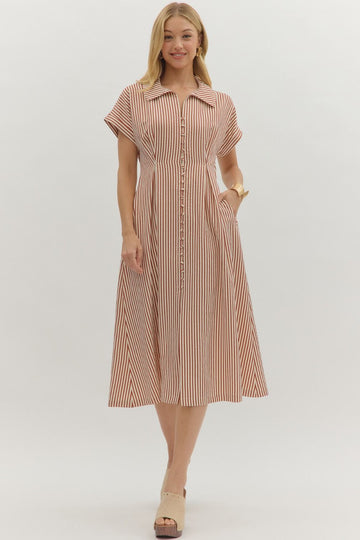 Striped Midi Dress